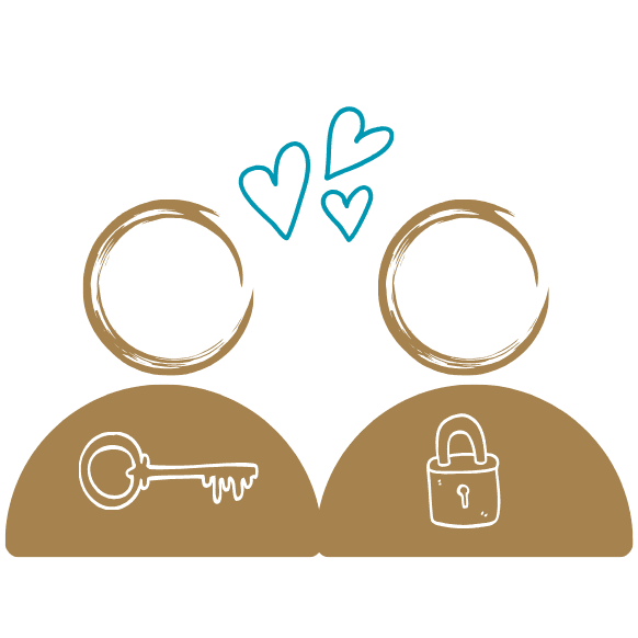 Ilustración de Psístole para terapia de pareja